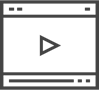 Website video player icon